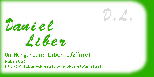 daniel liber business card